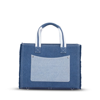 Denim Large Travel Tote