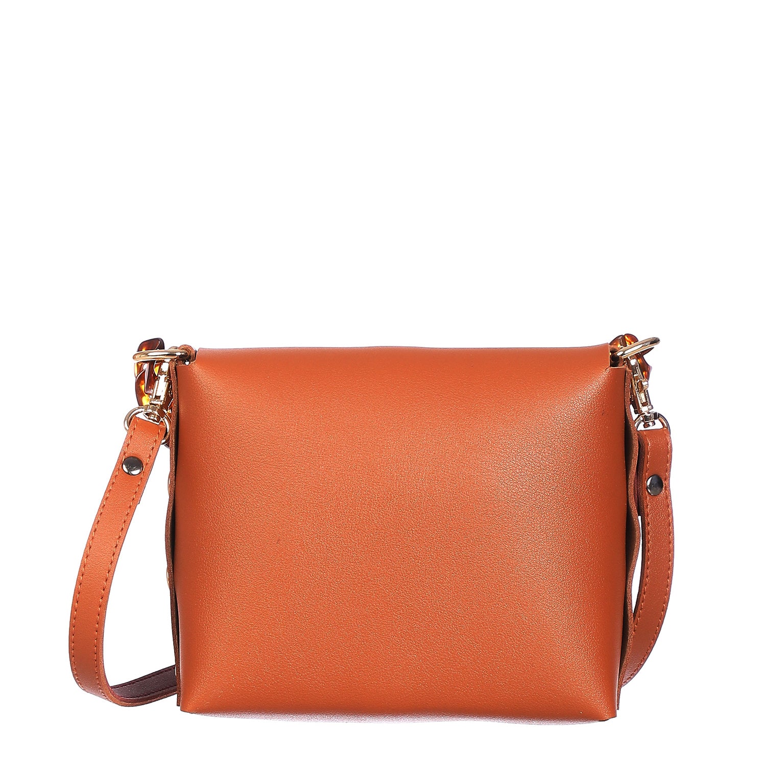 Tan mini bag in vegan leather