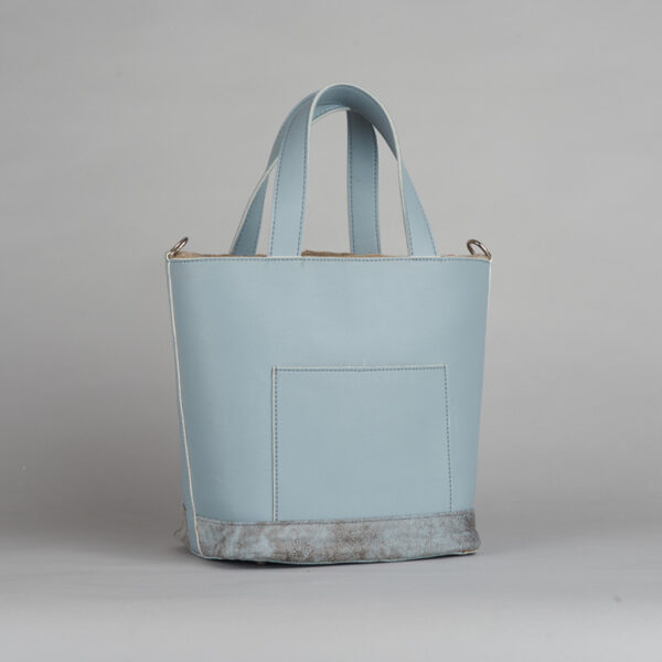 In The Grey Bucket Bag With Fabric Pouch