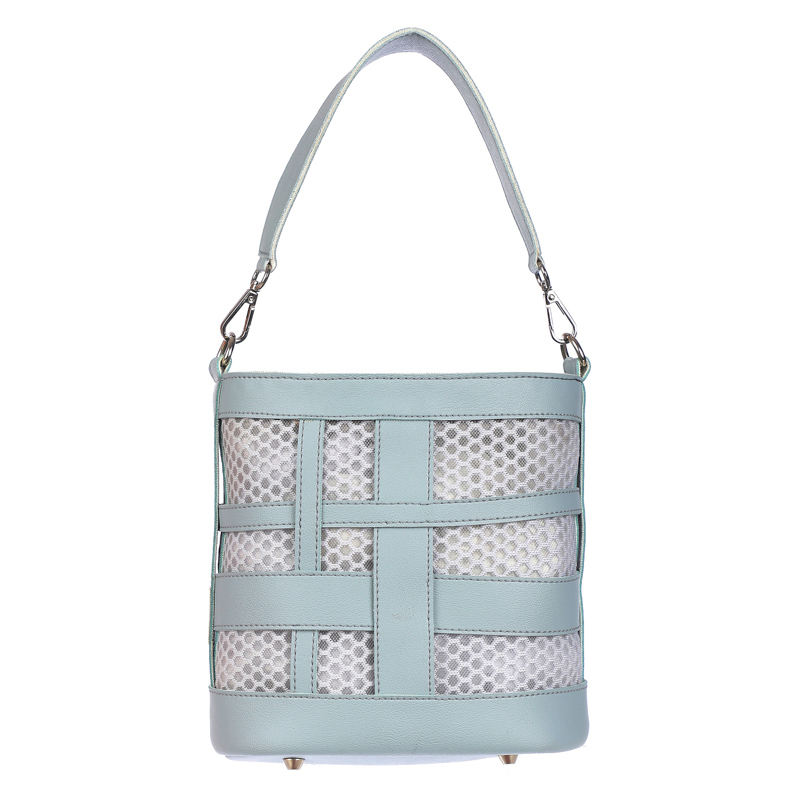 Scramble bucket bag, Blue